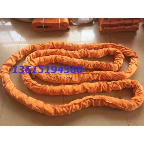 80T3M6M flexible lifting belt ring lifting sling industry round sling 3 tons 80 m 6 m