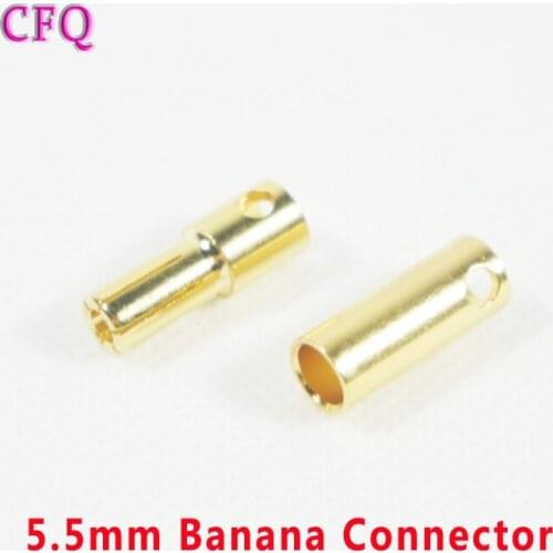 Ormino Quadcopter Motor Plug 5.5mm Gold Connector For Outrunner Battery Aeromodelo Connector Drone Helicopter diy drone kit