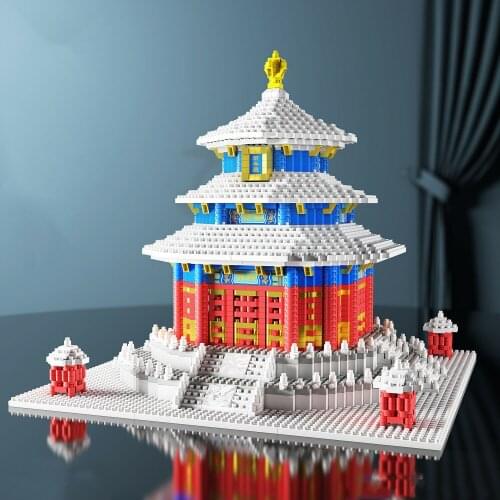 Lezi 8050 mini Block Teens Building Toys Adult Puzzle Temple of Heaven 2641pcs no box 14+year