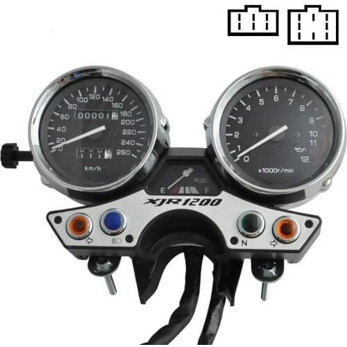 Motorcycle Gauges Cluster Speedometer Tacho Odometer Fits For Yamaha XJR1200 1989-1997