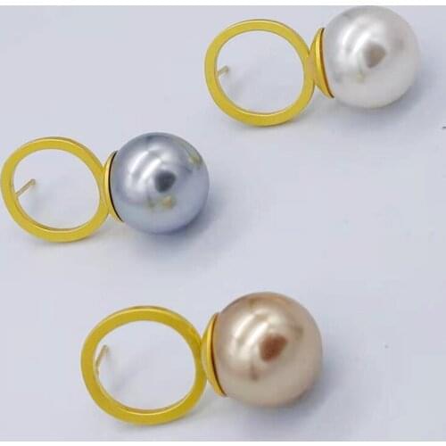 New Style Gold Plated Hoop Earrings For Women Ladies Women Pendants Necklaces Small Stud Earrings Jewellery Sets Accessories