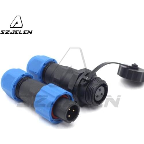 SD13 Type , 3 pin Automotive Docking Waterproof Connector Plug Socket, IP67, Male and Female Circular Electrical Connector
