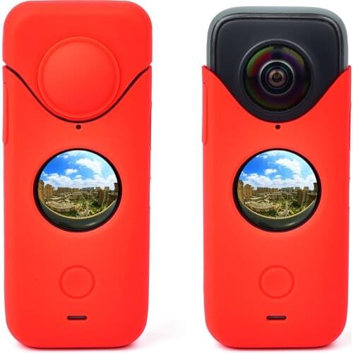 1PC Fashion Silicone Funda For Insta360 ONE X2 Silicone Case Protective Cover Skin Sleeve Insta 360 ONE X2 Camera Accessories