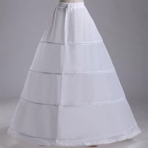Bride Wedding Dress Hoops Skirt Support Lady Girls Party Prom Ball Dress Inner Substrate Petticoat Long Underskirt