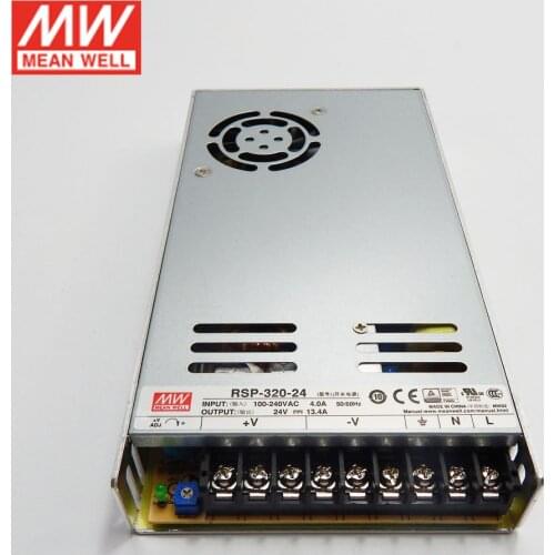MEAN WELL RSP-320-24 Switching Power Supply 110V/220V AC to 24V DC 13.4A 320W Meanwell Transformer PFC replace of SP-320-24