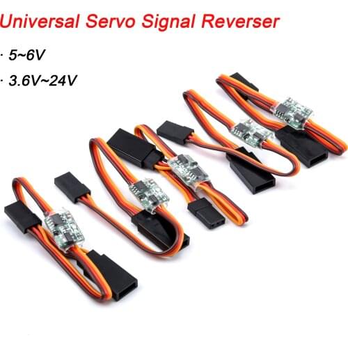 5pcs / 10pcs Universal 5~6V / 3.6V~24V Servo Signal Reverser For Rc Servo For JR Aeroplane V-Tail