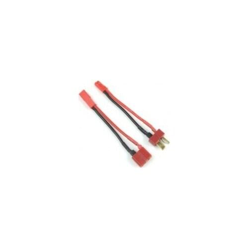 JST Plug + T Plug A+B (JST Male-T Male, JST Female-T Female) with18AWG Silicone Cable L60mm