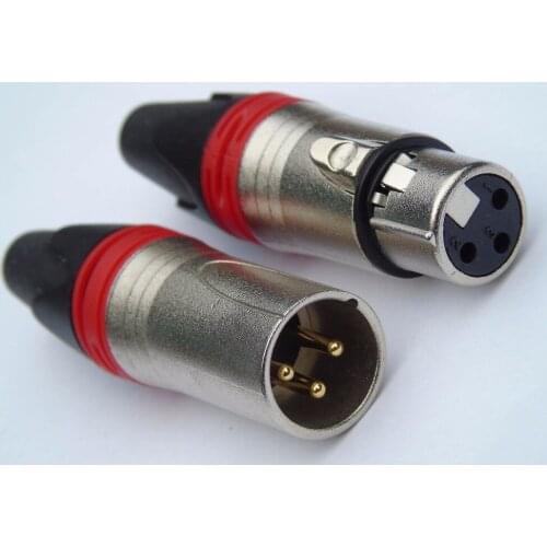 High quality 40pcs/lot NC3MXX NC3FXX 3Pin XLR Connector with 20 PCS NC3MXX & 20 PCS NC3FXX