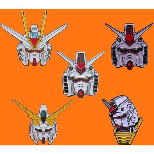 Funny Robot Enamel Pins Creative Metal Cartoon Brooch Collect Backpack Hat Bag Collar Lapel Badge Men Women Fashion Jewelry Gift