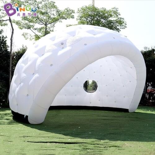 Custom Built 8X7X5 Meters White Dome Inflatable Igloo Tent for Party Event Toy Tent BG-T0352