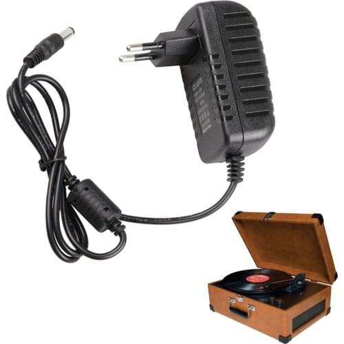 DC 12V Turntable Record Player Charger Adapter for Crosley Radio CR49 CR89 CR49-BT CR49-TA CR249 CR249-TA CR32CD CR6233A CR7002A