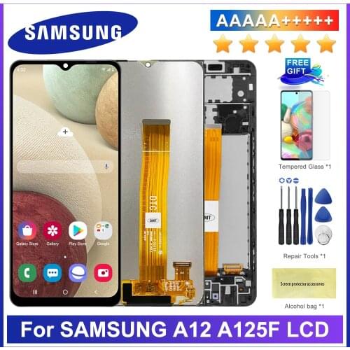 6.5" Original Display For Samsung Galaxy A12 A125F A125F/DS LCD touch screen digitizer Assembly replacement For Samsung A125 lcd