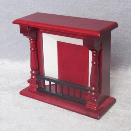 1:12 Dollhouse Miniature Retro Fireplace Model Toy Kids Pretend Play Toys