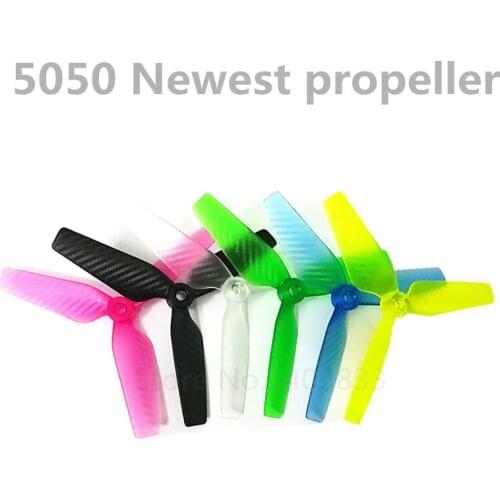 12 pairs Newest Enhanced Edition 5050 3-blade glaze Props Propellers For FPV Mini Quadcopter RC drone