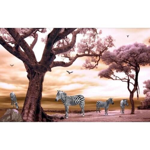 3d mural wallpaper Fantasy red maple forest landscape TV backdrop bedroom photo wall paper 3d