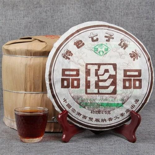 400g China Yunnan Ripe pu'er Tea 2006 Treasures Tea Cooked Tea Cake Green Food for Health Care Lose Weight
