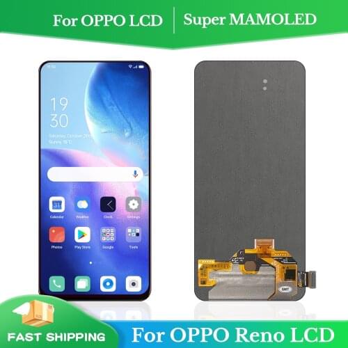 6.4" Original For Oppo Reno LCD Display Screen Touch Panel Digitizer For Oppo Reno Display PCAM00 PCAT00 CPH1917 Replacement