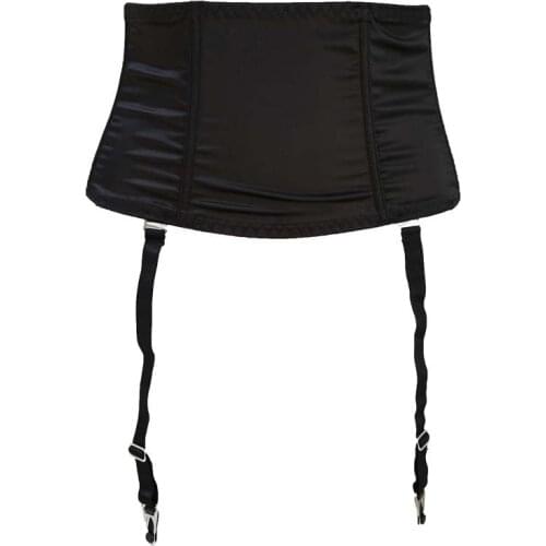 8 Removable Straps Sexy Garters Plus Size XXL Black Garters Belts for Stockings Metal Clips Waist Trainer Women Suspender S507B