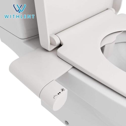 WITHLENT Bidet Toilet Accessories Water Spray Seat Toilet Attachment Self Cleaning Nozzle Fresh Water Non-Electric Mechanical