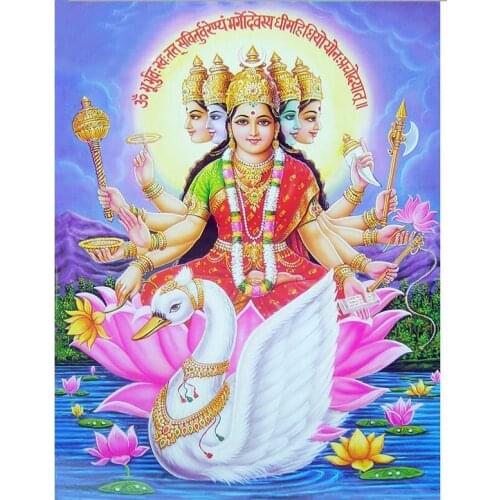 DIY 5d Diamond Embroidery mosaic hindu Diamond Painting Cross Stitch Vishnu Indian Religion and Swan Needlework Home Decorative