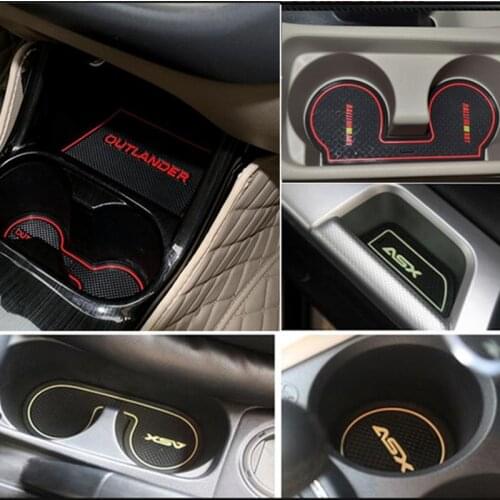 Case for 2010-2018 Mitsubishi Lancer EX Outlander AXS Pajero port Car Non-Slip Interior cup cushion car accessories styling