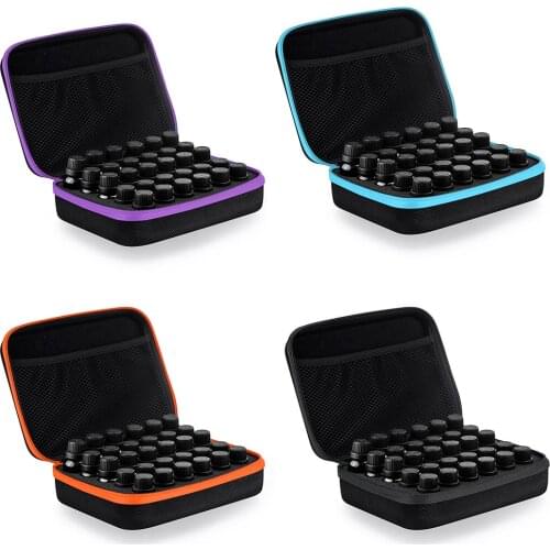Essential Oil Case 30 Bottles 5ML10ML 15ML Perfume Oil Essential Oil Box Travel Portable Carrying Holder Nail Polish Storage Bag