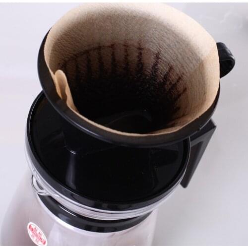 Eco-friendly Unbleached Original Wooden Hand Drip Paper Coffee Brewer Coffee Filter Bag Coffee Maker Accessories 60Pcs/Bag
