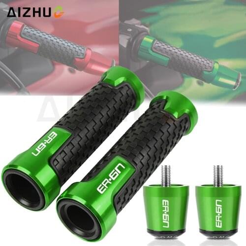 ER 6N Motorcycle Accessories Handlebar Grips End Handle Bar Cap Ends Plug Cover FOR KAWASAKI ER6N ER-6N 2009-2017 2016 2015 2014