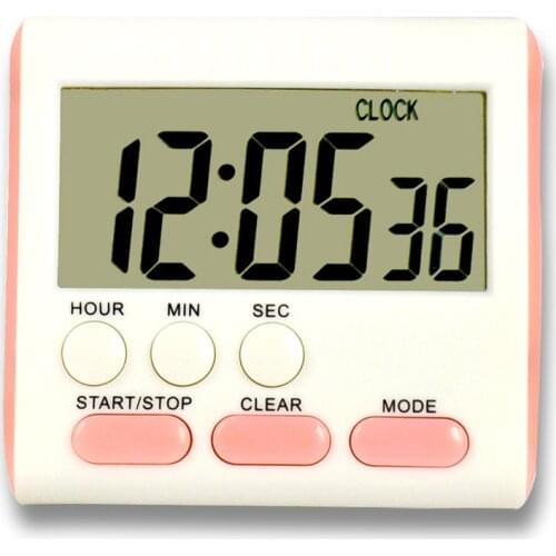 Multifunction Timer Clock for Kitchen Cook Small 24 Hours Digital Clip Magnetic Alarm Watch Table Desktop Accessories Practical