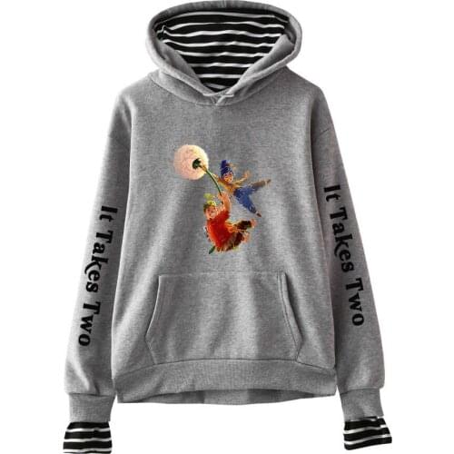 2021It Takes Two Friends Pass Printed fashion personality fake two-piece trendy sweater for men and women