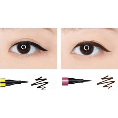 Natural Black/Brown Eyeliner Pencil Easy to Wear Small Gold Pen Anti-sweat Quick-drying Waterproof Eyes Makeup Tools TSLM2