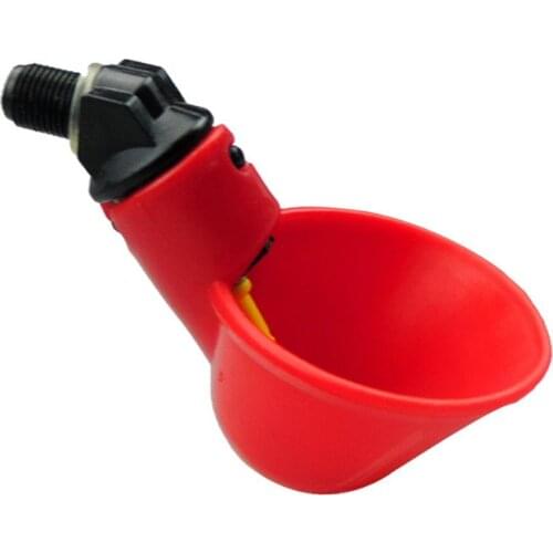 New Fully Automatic Quail Drinker Chicken Waterer Bowl With Yellow Nipple Farm Poultry Drinking Water System