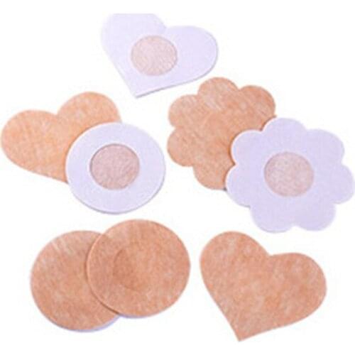 5 pairs / lot Ladies Nipple cover disposable stickers chest petals Self adhesive invisible sticker cover bra for women