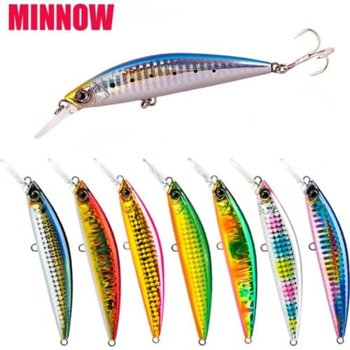 NEW Minnow fishing lures 70mm16g deep diving crankbait Artificial Bait whopper plopper bass hard baits Sea Fishing accessories