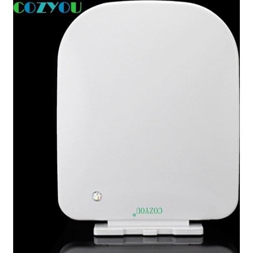 Rectangle SquareToilet seat PP soft close Quick-Release above installation length 417mm to 464mm,width 360mm to 380mm GBP17290PF