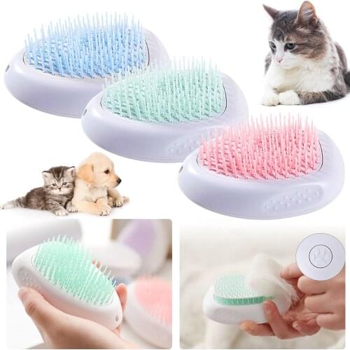 Pet Brush Self-Cleaning Cat Hair Remover Brush Comb Animal Combs Bath Cleaning Supplies For Pet Cats Dogs