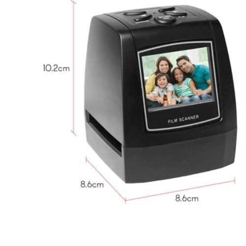 Film Scanner Protable Negative 35/135mm Slide Film Converter Photo Digital Image Viewer with 2.4" LCD Build-in Editing Software