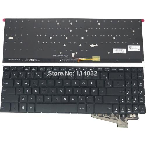 Replacement BRAZIL Keyboards BR Brazilian backlit keyboards for ASUS VivoBook 15 x570UD K570UD K570ZD M570DD 560bbr00 5602BR00