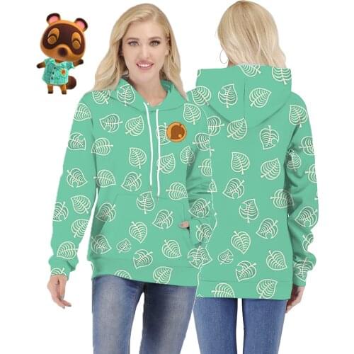Anime Animal Crossing Tom Nook Gaming Cosplay Hoodies Mens Pullover Sweatshirts Oversized for Autumn Drop Ship