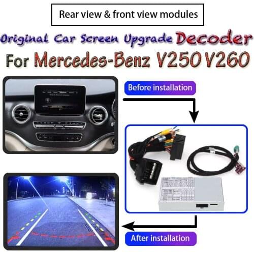 Rear Parking Camera Decoder For Mercedes-Benz V250 V260 2015~2018 Adapter Original Car Upgrading System Screen Reversing Module