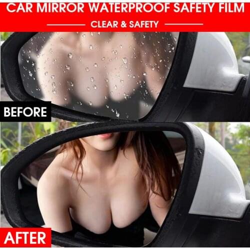1 Pair Rainproof Car Accessories Car Mirror Window Clear Film Membrane Anti Fog Anti-glare Waterproof Sticker Safety Car styling