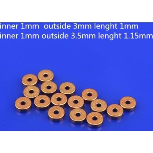 10pcs/lot mini copper brass bearing self lubricating bushing 3mm miniature smallest brass bearing