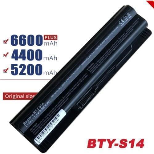 5200mAh Laptop Battery For MSI GE60 GE70 Series CR41 CX61 CR70 BTY-S14 BTY-S15 FX400 GE70 GE60 FX420 FX600 FX603 Free shippi