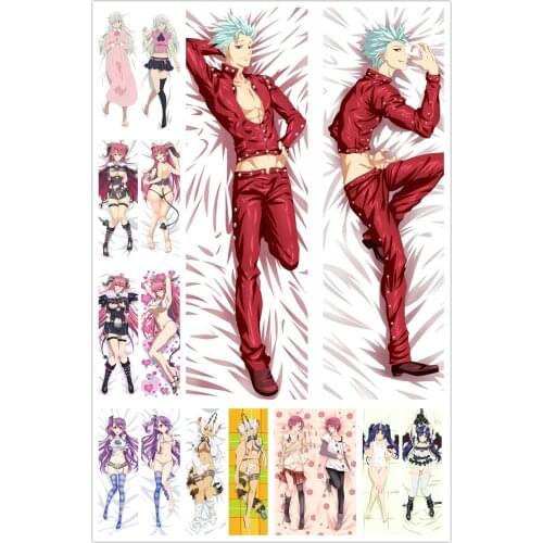 Anime Dakimakura Body The Seven Deadly Sins 150x50cm 100x35cm Pillow Case Cover Manga Bedding Pillowcases Covers