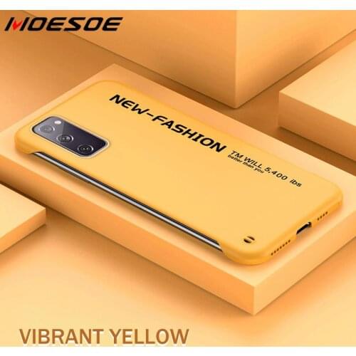 Frameless Phone Case For Samsung S21 Ultra S21 FE S20 S10 Plus A50 A70 Ultra-thin PC Rimless Shockproof Cover Samsung Note 10