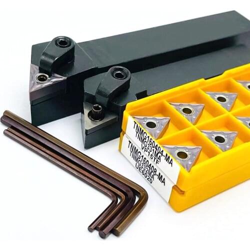 MTJNR MTJNR2020K16 MTJNR2525M16 MTJNR2525M22 MTENN2525M22 External turning tool holder 93 degree insertion 10PCS TNMG160404