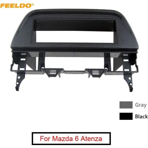 FEELDO Car 1 Din CD/DVD Stereo Fascia Frame Panel for Mazda 6 Atenza 02-07 Refitting Dash Mounting Trim Kit #FD4999