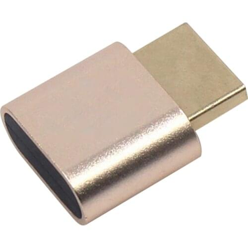 Dummy Plug Display Emulator Adapter Support Mining 4K HDMI-Compatible Display Emulator for Bitcoin Ethereum Miner