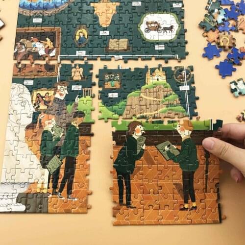 Jigsaw Paper Puzzles 300 Pieces Picture Puzzles Assembling Toy Puzzles For Adult Kids Juegos De Mesa Educational Toy BK50CR