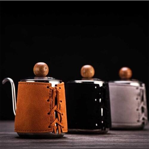 Drip Kettle 500ml Coffee Tea Pot Non-stick Coating Food Grade Stainless Steel Gooseneck Drip Kettle Swan Neck Thin Mouth